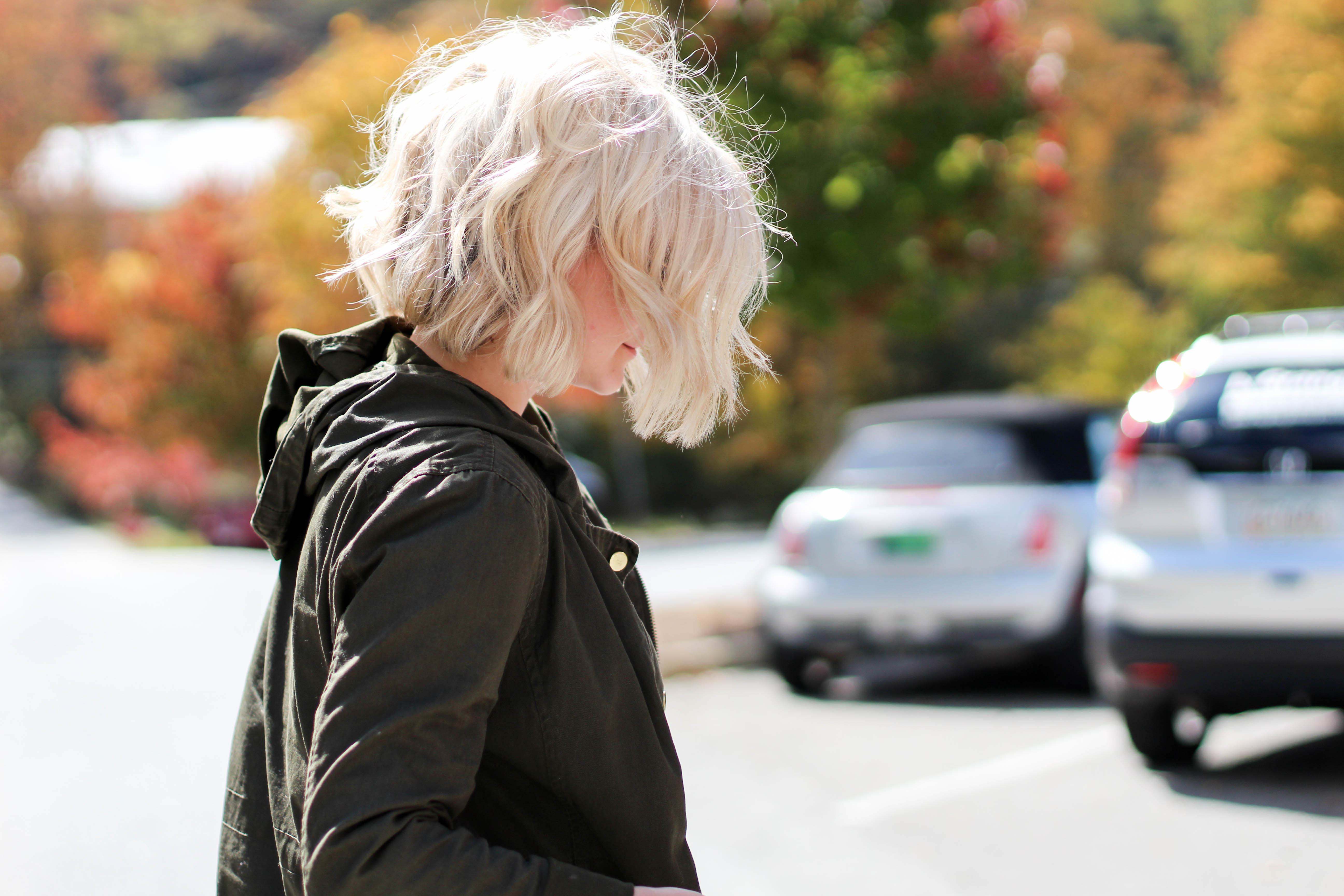 green military jacket paige demin jeans